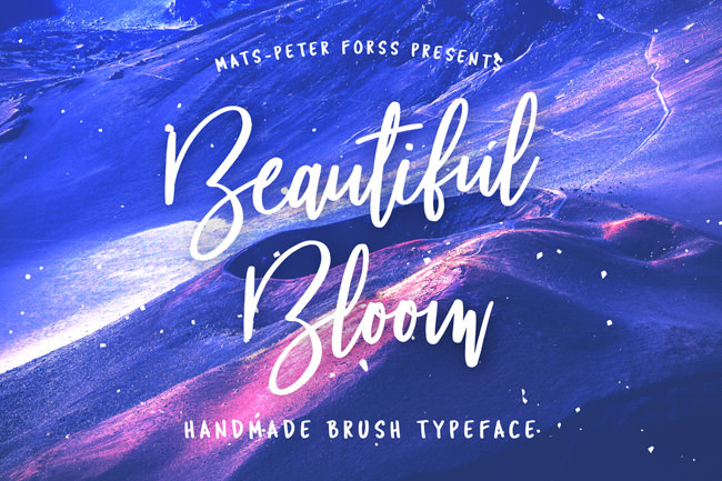 Descargar letras chulas gratis Beautiful Bloom tipografia gratis